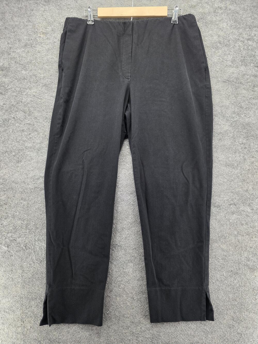 J. Jill Pants Womens 14 Black Tapered Dress Pull On Elastic Stretch 28 In